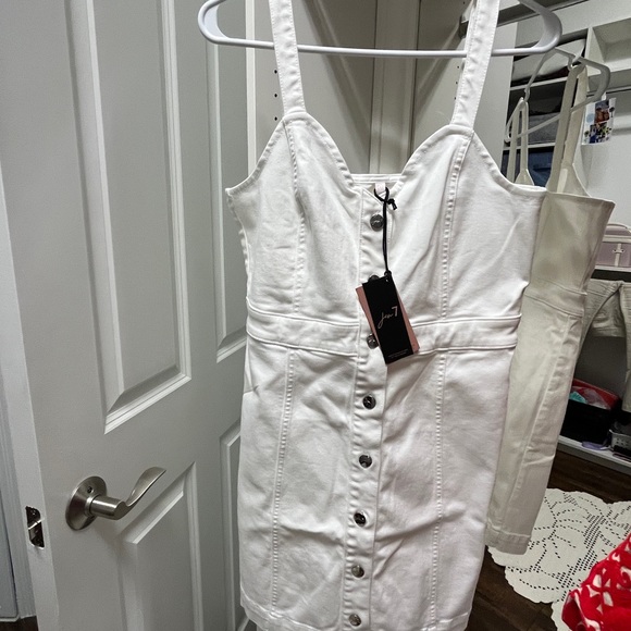 Jen 7 white denin dress size Small - Picture 6 of 6